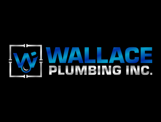 Wallace Plumbing Inc. logo design by FriZign