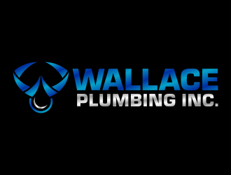 Wallace Plumbing Inc. logo design by FriZign