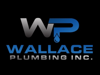 Wallace Plumbing Inc. logo design by gilkkj