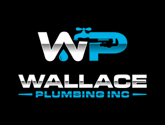 Wallace Plumbing Inc. logo design by done