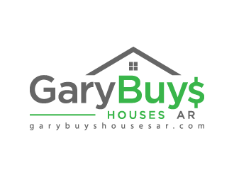 Gary Buys Houses (email is garybuyshousesar.com)  logo design by denfransko