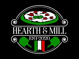 Hearth & Mill logo design by DreamLogoDesign
