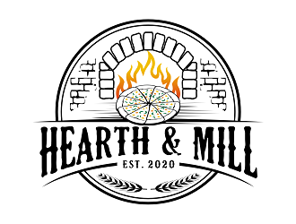 Hearth & Mill logo design by haze