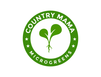 Country Mama Microgreens logo design by Girly