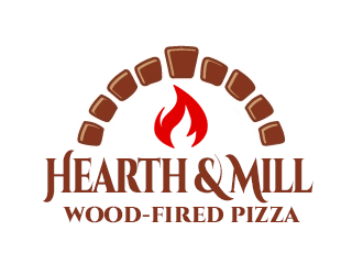 Hearth & Mill logo design by kunejo