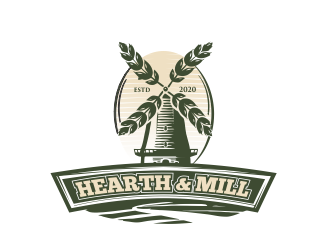 Hearth & Mill logo design by MCXL