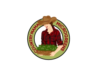 Country Mama Microgreens logo design by acrdesign