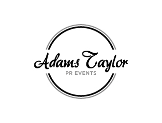 Adams Taylor PR   Events logo design by cybil