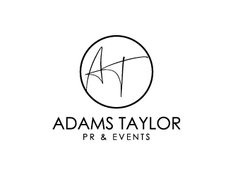 Adams Taylor PR   Events logo design by Creativeminds