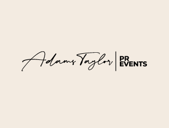 Adams Taylor PR   Events logo design by Ultimatum