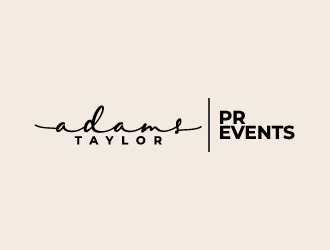 Adams Taylor PR   Events logo design by Ultimatum