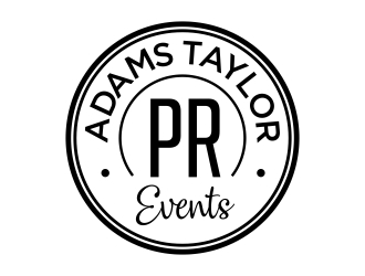 Adams Taylor PR   Events logo design by aura