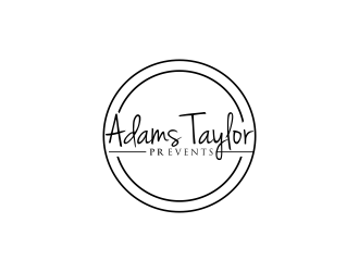 Adams Taylor PR   Events logo design by checx