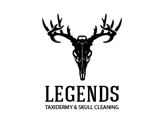 Legends Taxidermy & Skull Cleaning logo design by cybil