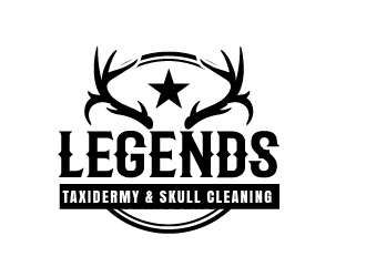 Legends Taxidermy & Skull Cleaning logo design by logy_d