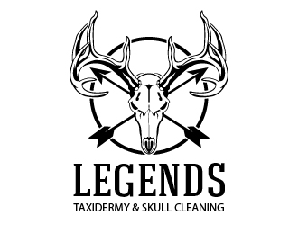 Legends Taxidermy & Skull Cleaning logo design by cybil