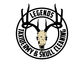 Legends Taxidermy & Skull Cleaning logo design by Kruger