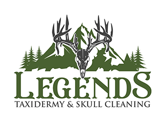 Legends Taxidermy & Skull Cleaning logo design by 3Dlogos