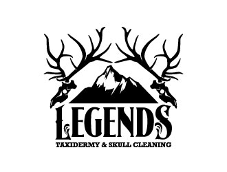 Legends Taxidermy & Skull Cleaning logo design by daywalker