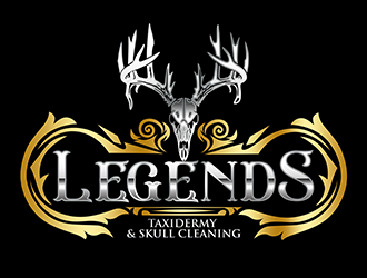 Legends Taxidermy & Skull Cleaning logo design by 3Dlogos
