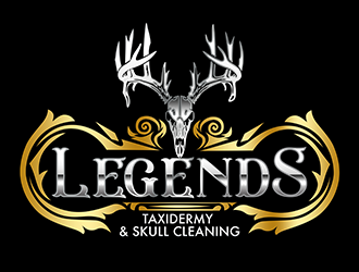 Legends Taxidermy & Skull Cleaning logo design by 3Dlogos