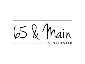 65 & Main Event Center logo design by scolessi