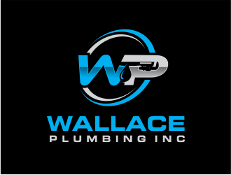 Wallace Plumbing Inc. logo design by Girly
