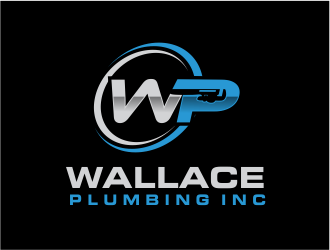 Wallace Plumbing Inc. logo design by Girly