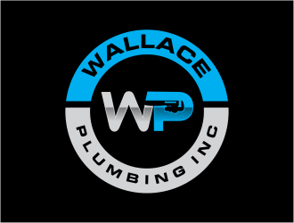Wallace Plumbing Inc. logo design by Girly