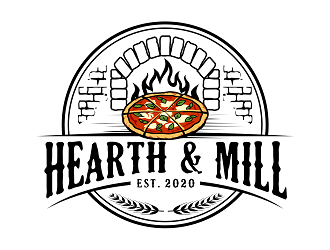 Hearth & Mill logo design by haze