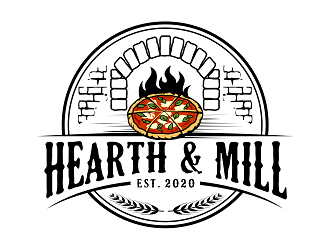 Hearth & Mill logo design by haze