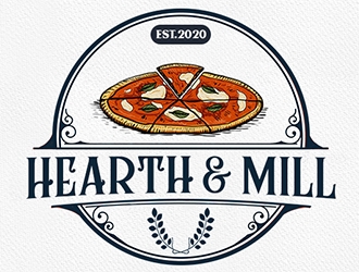 Hearth & Mill logo design by Optimus