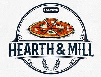Hearth & Mill logo design by Optimus