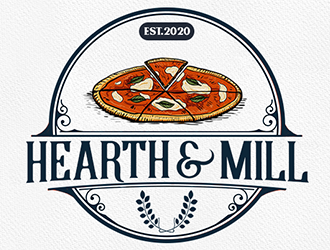 Hearth & Mill logo design by Optimus