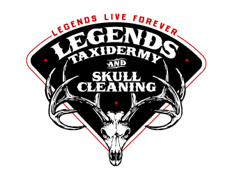 Legends Taxidermy & Skull Cleaning logo design by Ultimatum