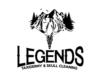 Legends Taxidermy & Skull Cleaning logo design by AamirKhan