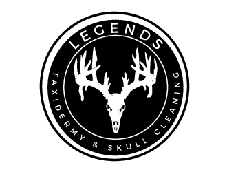 Legends Taxidermy & Skull Cleaning logo design by gilkkj