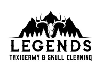 Legends Taxidermy & Skull Cleaning logo design by invento