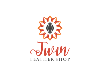 Twin Feather Shop  logo design by BlessedArt