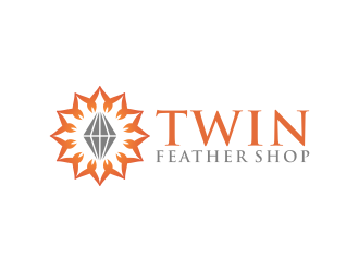 Twin Feather Shop  logo design by BlessedArt