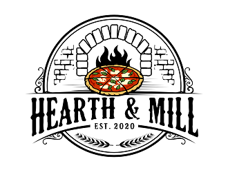 Hearth & Mill logo design by haze
