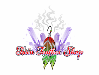 Twin Feather Shop  logo design by kotakdesign