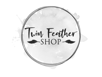 Twin Feather Shop  logo design by aryamaity