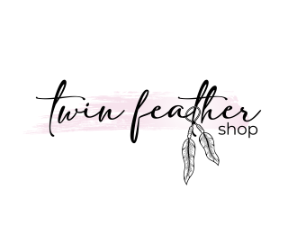 Twin Feather Shop  logo design by ekitessar