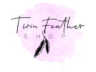 Twin Feather Shop  logo design by aryamaity