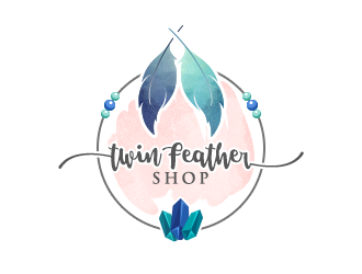 Twin Feather Shop  logo design by ProfessionalRoy