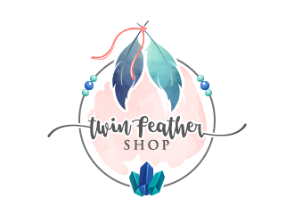 Twin Feather Shop  logo design by ProfessionalRoy