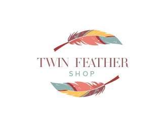 Twin Feather Shop  logo design by czars