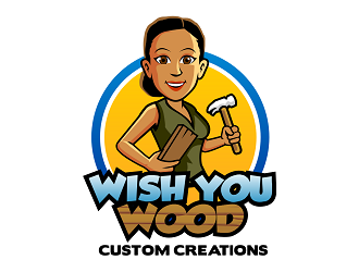 Wish You Wood Custom Creations logo design by haze
