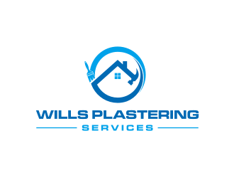 Wills Plastering Services logo design by Barkah